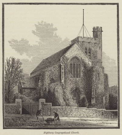 Igreja Congregacional de Highbury (gravura) de English School