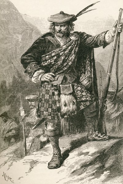 Highland Chieftain, de "Os habitantes do mundo" por GT Bettany, publicado em 1888 de English School