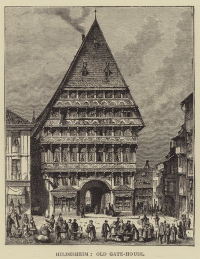 Hildesheim, Old Gate-House (gravura) de English School