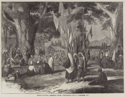 Festival Hindoo, Cashmere (gravura) de English School