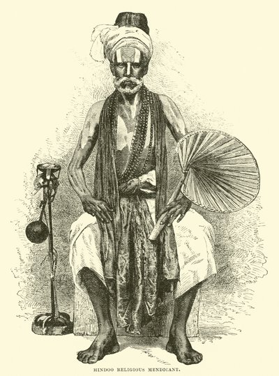 Hindoo mendigo religioso de English School