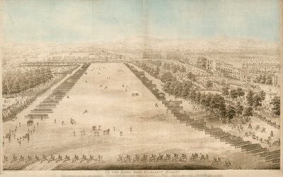 Sua Majestade revisando o Corpo de Voluntários reunidos em Hyde Park, em homenagem a ele Aniversário, 4 de junho de 1799 de English School