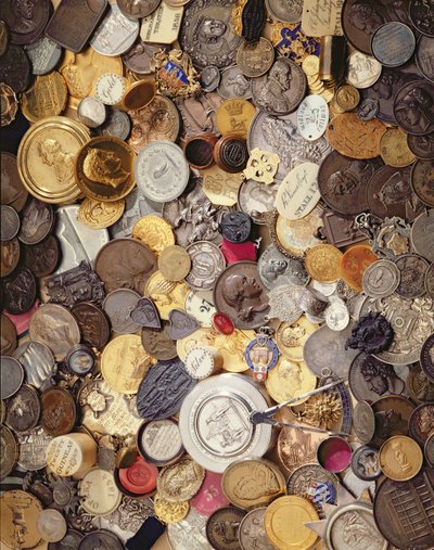 Medalhas históricas, moedas e distintivos, 1600-1900 de English School