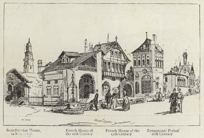 História das moradias humanas na exposição de Paris de English School