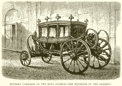 Transporte de Férias do Santo Padre - O Equipamento do Bambino de English School
