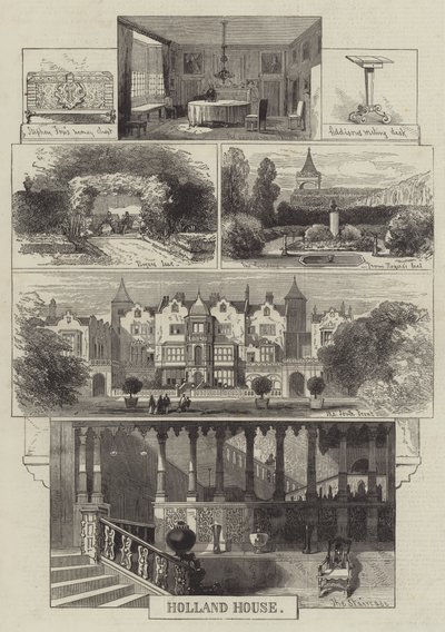 Holland House (gravura) de English School