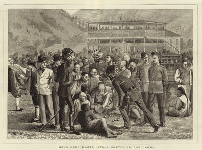 Corridas de Hong Kong em 1876 de English School
