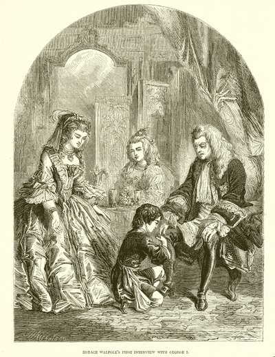Primeira entrevista de Horace Walpole com George I de English School