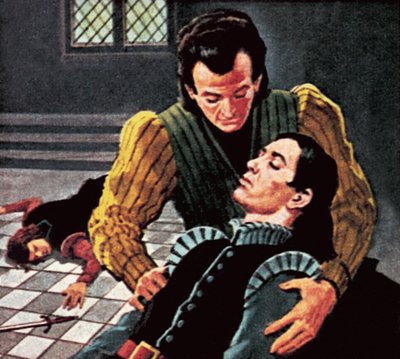 Horácio com o moribundo Hamlet de English School