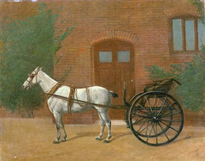Cavalo atrelado a um carrinho de descida (par para 416405) de English School
