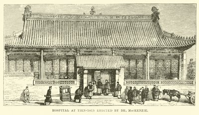 Hospital em Tien-tsin erguido pelo Dr. MacKenzie de English School