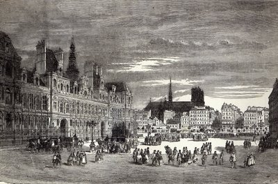 Hotel de Ville, Paris, 1847 de English School