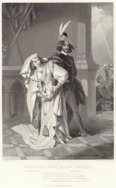 Hotspur e Lady Percy, rei Henrique IV, parte I, ato II, cena III de English School