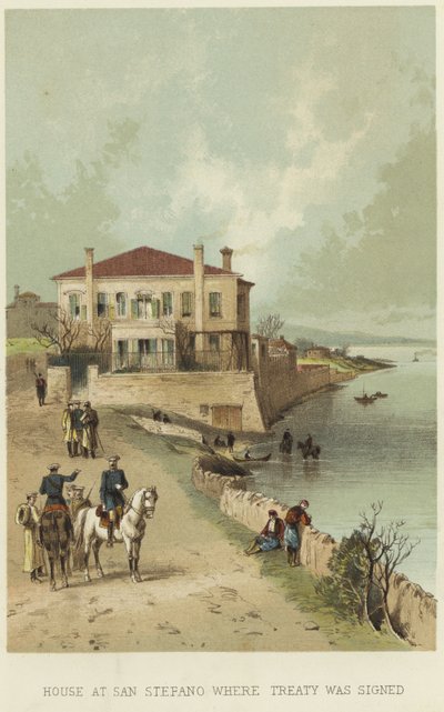 Casa em San Stefano, onde o tratado foi assinado de English School