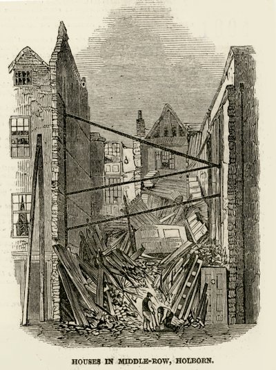 Casas em Middle-Row Holborn de English School