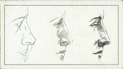 Como desenhar: O nariz (litografia) de English School