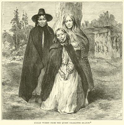 Mulheres de Hydah das Ilhas da Rainha Charlotte de English School
