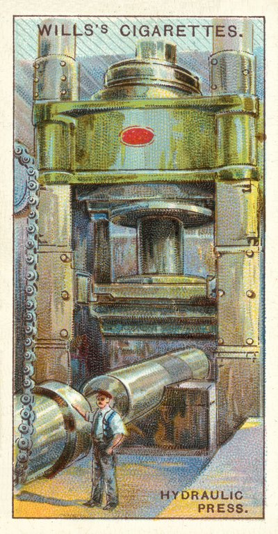 Prensa hidráulica (cromolitho) de English School