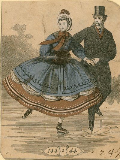 Casal de Patinação no Gelo de English School