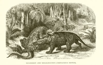 Iguanodon e Megalossauro, Sistema Cretáceo de English School