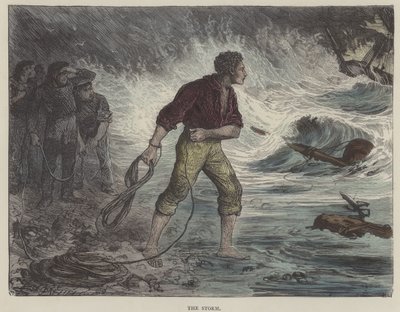 Ilustração para David Copperfield (gravura colorida) de English School