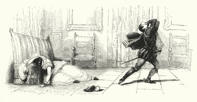 Ilustração para Les Huguenots de Giacomo Meyerbeer (gravura) de English School