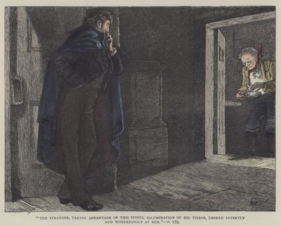 Ilustração para Little Dorrit (gravura colorida) de English School