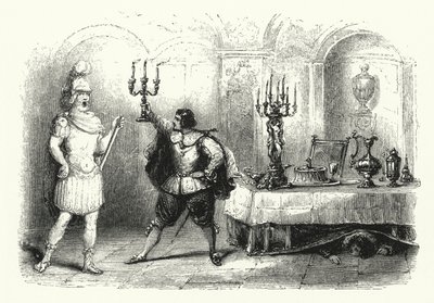 Ilustração para a ópera de Mozart Don Giovanni (gravura) de English School