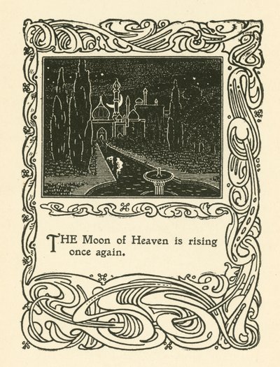 Ilustração para Rubaiyat de Omar Khayyam (litho) de English School
