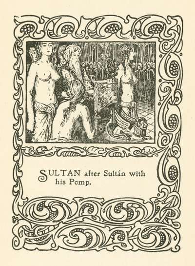 Ilustração para Rubaiyat de Omar Khayyam (litho) de English School