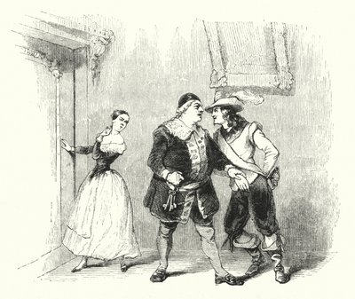 Ilustração para The Barber of Seville de Rossini (gravura) de English School