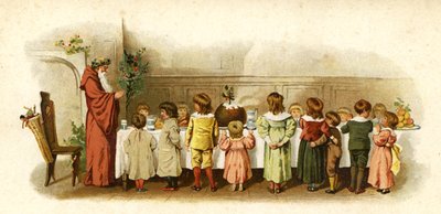 Ilustração para a vinda do pai Natal de English School