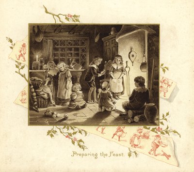 Ilustração para a vinda do pai Natal de English School