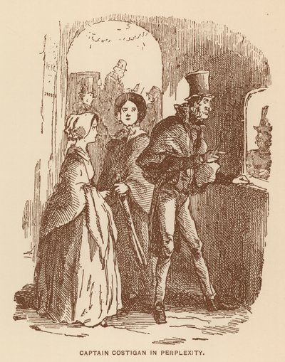Ilustração para "The History of Pendennis" de Thackeray (litografia) de English School