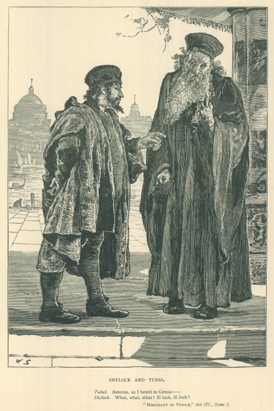 Ilustração para O Mercador de Veneza de English School