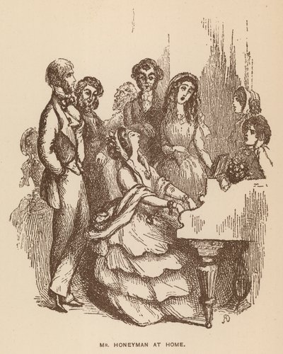 Ilustração para The Newcomes de Thackeray (litografia) de English School