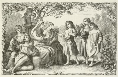 Ilustração para o progresso dos peregrinos por John Bunyan de English School