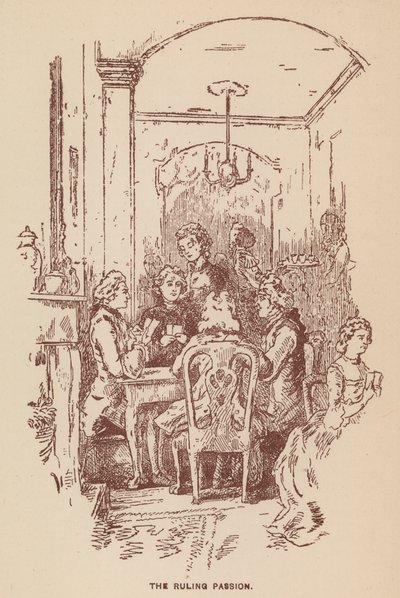 Ilustração para The Virginians by Thackeray (litho) de English School