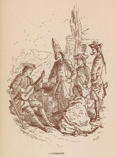 Ilustração para The Virginians de Thackeray (litografia) de English School