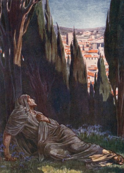 Ilustração para histórias da História Romana (litografia a cores) de English School