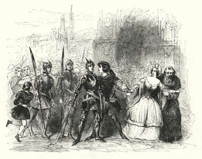 Ilustração para a ópera La Juive de Fromental Halevy (gravura) de English School