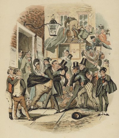 Ilustração de Nicholas Nickleby de English School