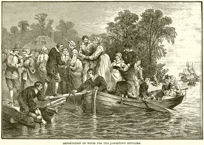 Importação de esposas para os colonos de Jamestown de English School