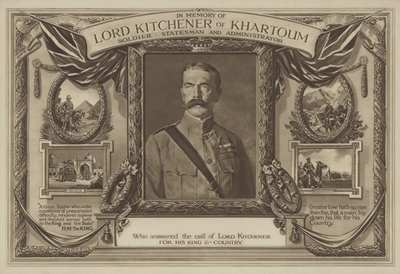 Na memória do senhor Kitchener de Khartoum de English School