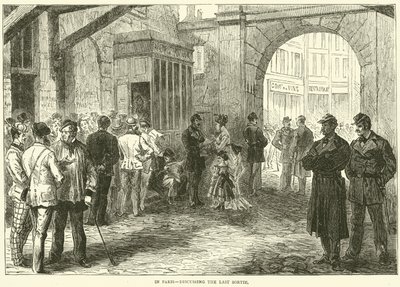 Em Paris, discutindo o último sortie, dezembro de 1870 de English School