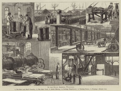 No Arsenal Real, Woolwich (gravura) de English School