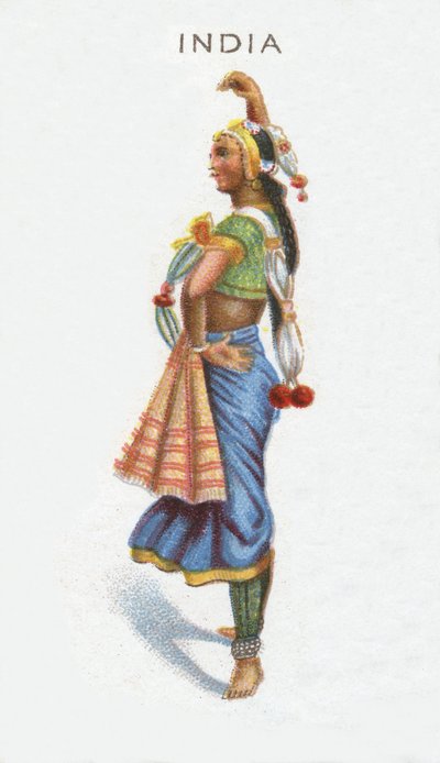 Índia, cartão de cigarro, 1915 de English School
