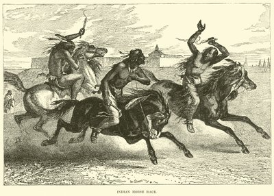Corrida de cavalos indianos de English School