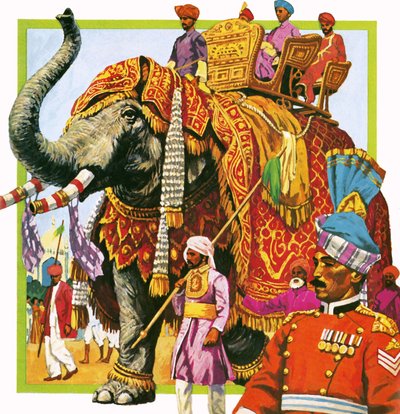 Elefante indiano de English School