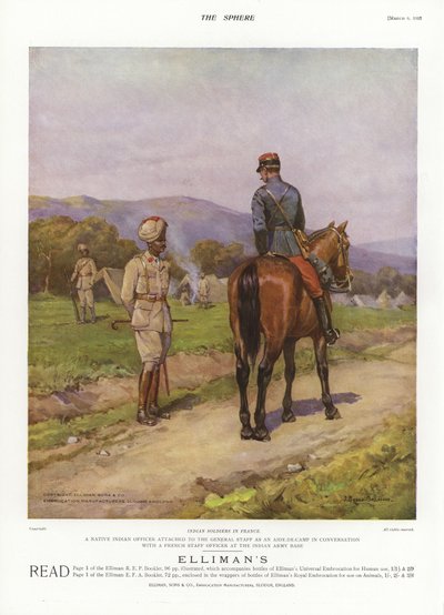 Soldados indianos na França, Primeira Guerra Mundial de English School